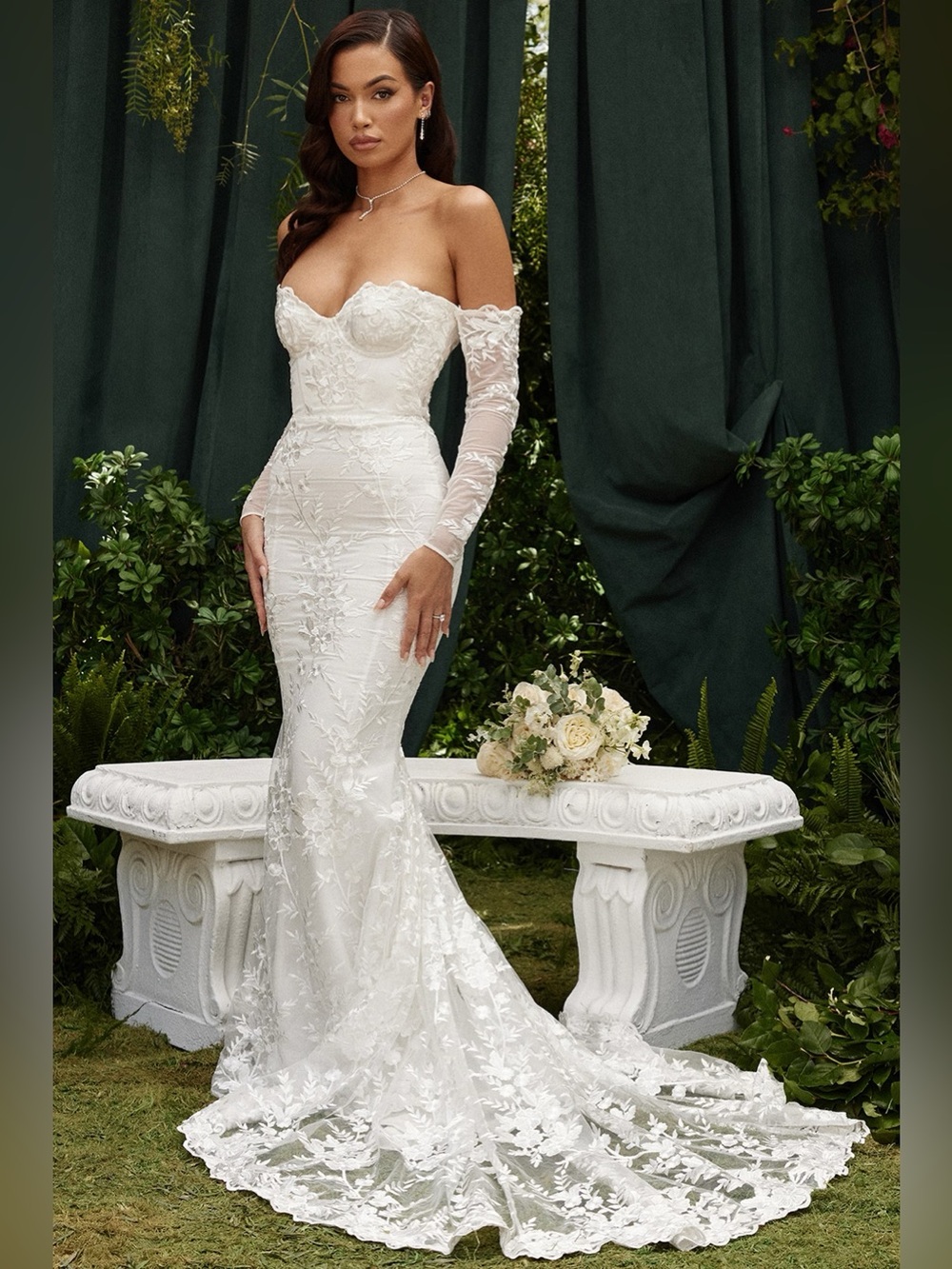 House of CB Isabelle Wedding Dress Lace Mermaid Small Bigger Cup Plus Cup D-E